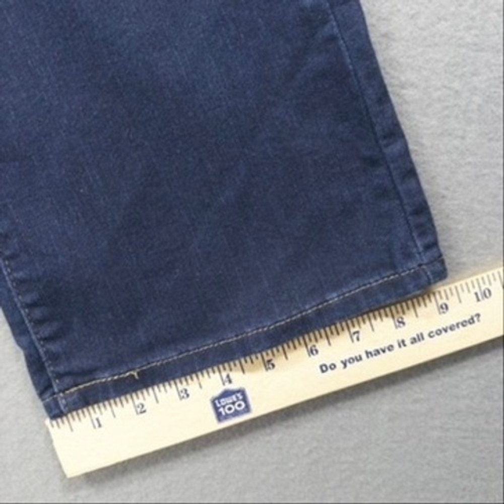 Signature Levi Strauss Bootcut Jeans Womens 16 Dark Wash Mid Rise Stretch Casual - Picture 10 of 14